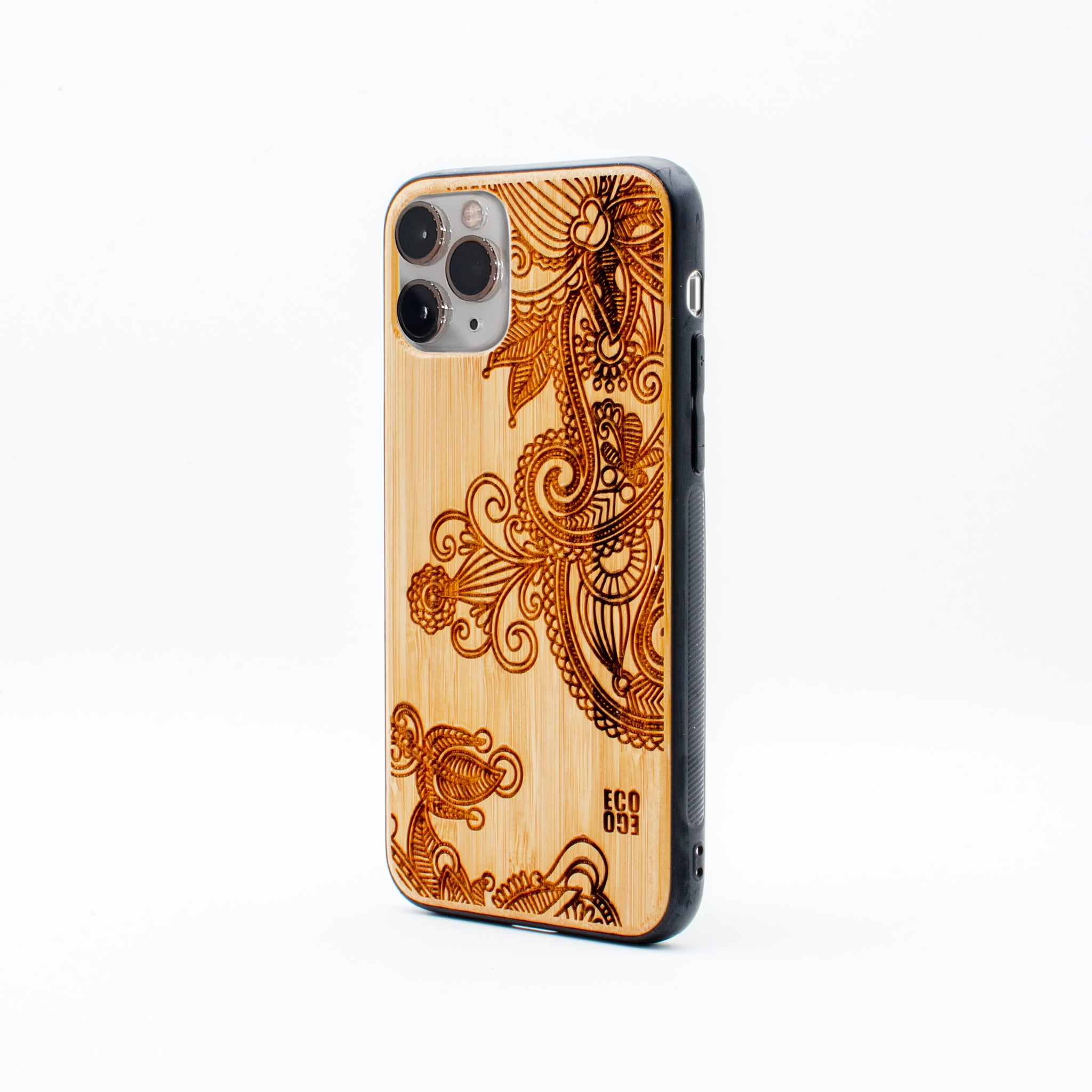 bamboo iphone 11 pro case flower ecoego