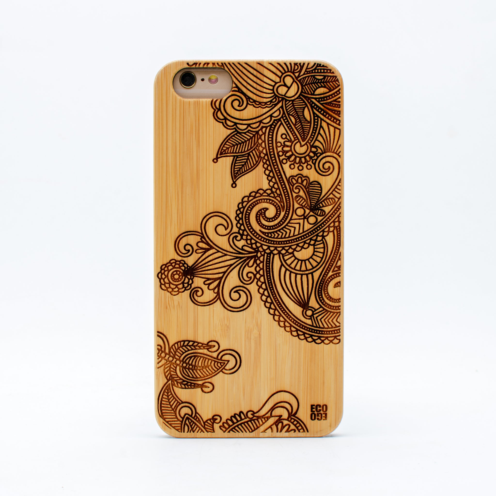 bamboo iphone 6+ case flower ecoego