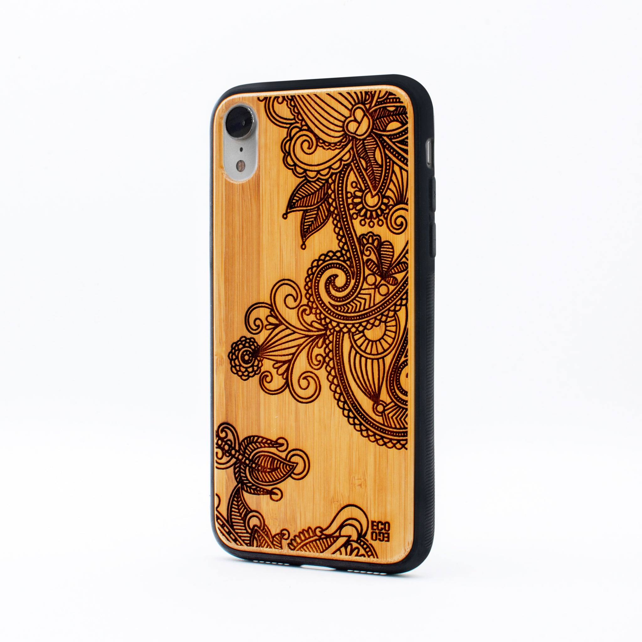 bamboo iphone xr case flower ecoego