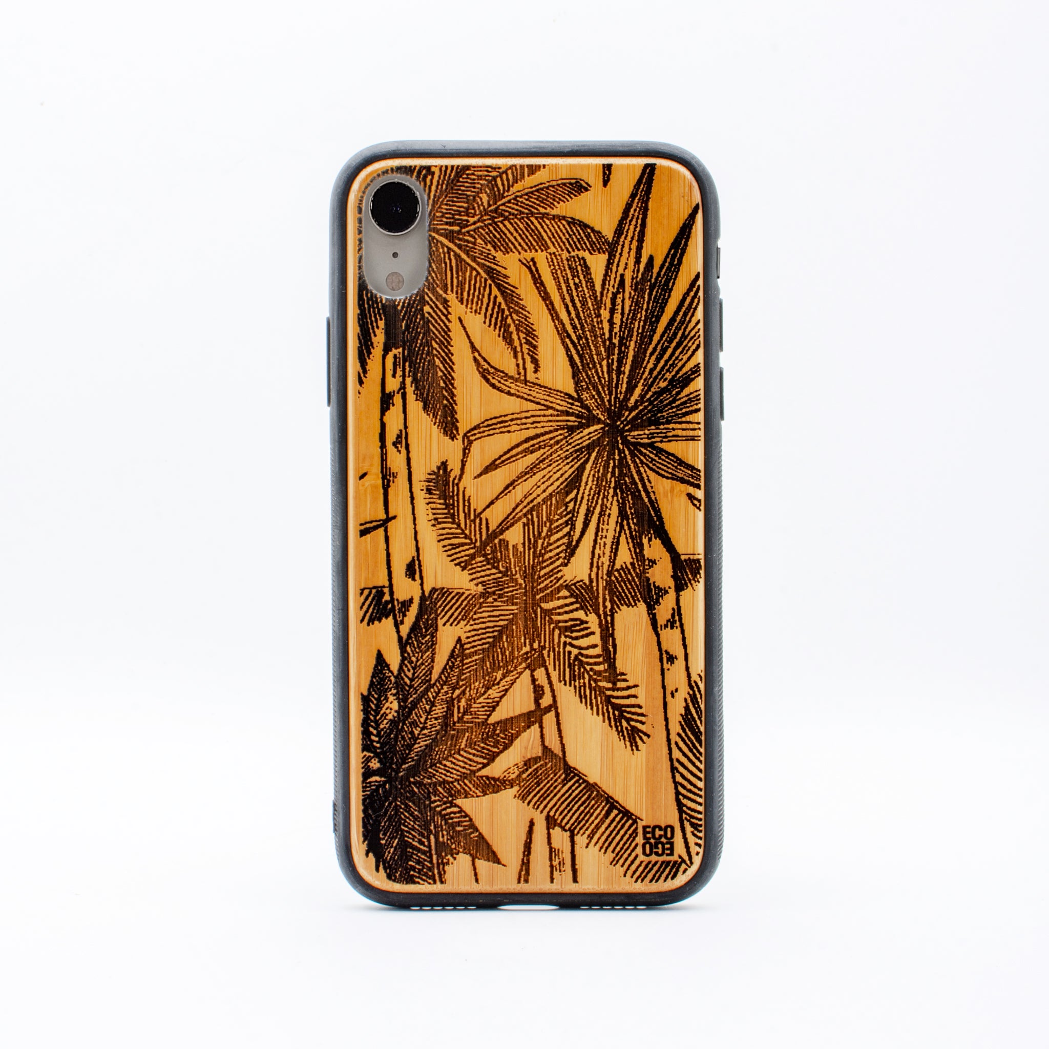 bamboo iphone xr case palm tree ecoego