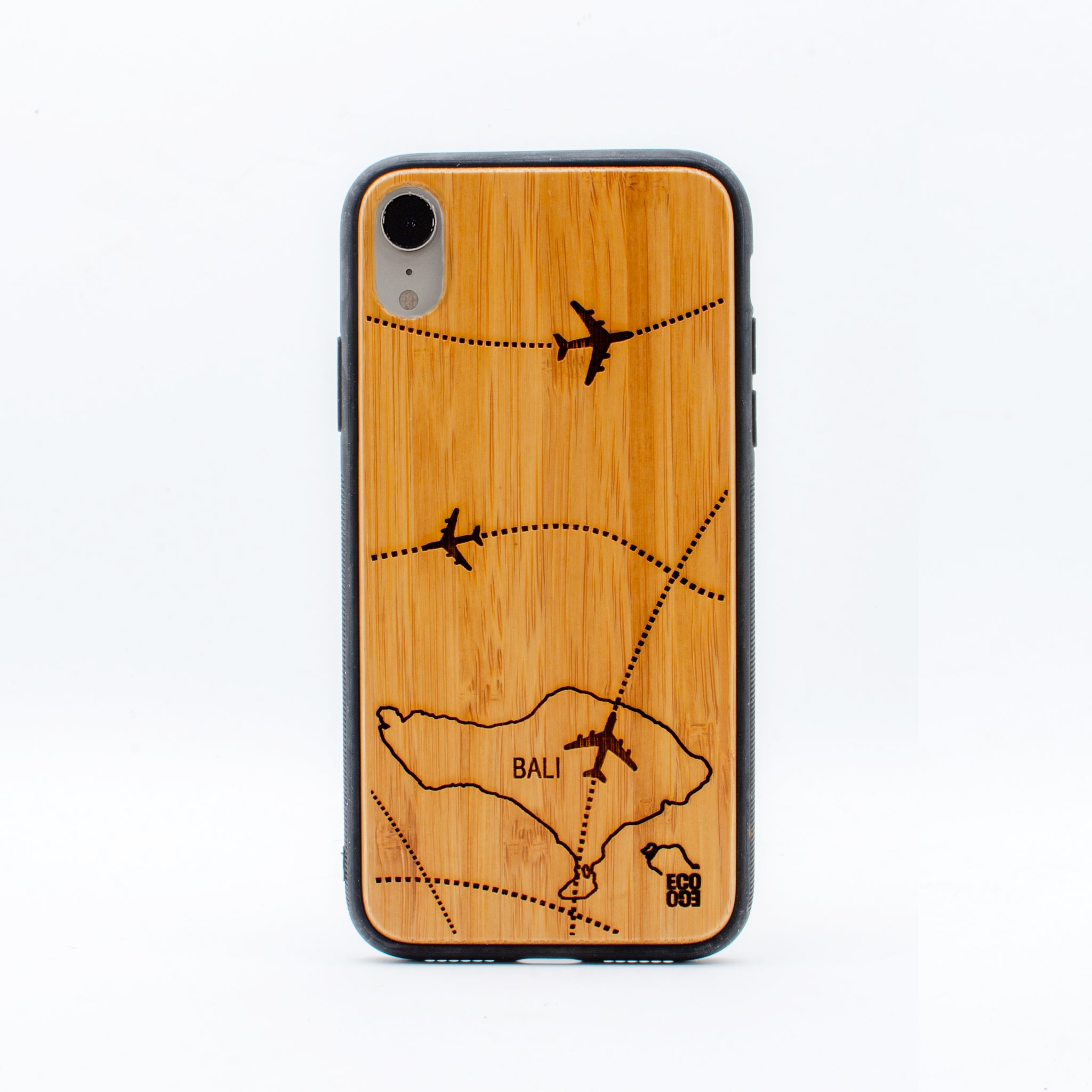 bamboo iphone xr case bali map ecoego