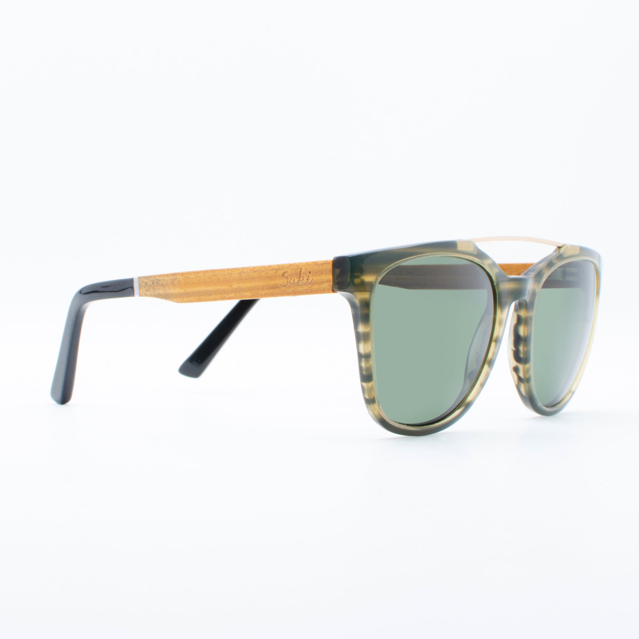 WOODEN SUNGLASSES OMA MOSS GREEN SUKI