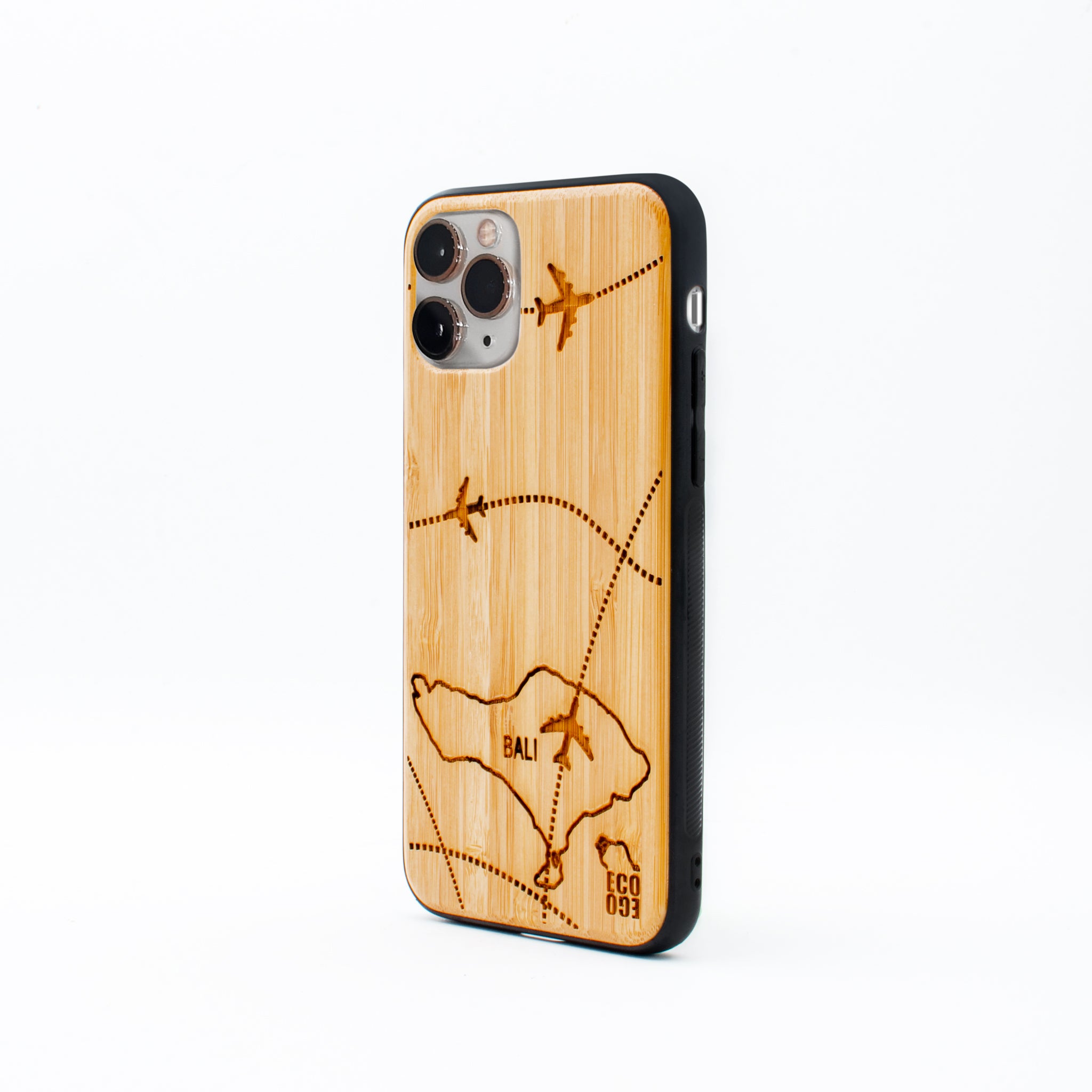 bamboo iphone 11 pro case bali map ecoego