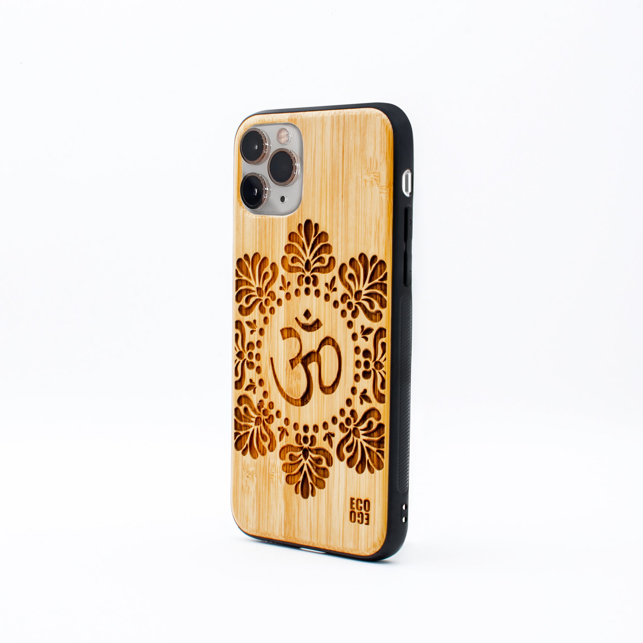 bamboo iphone 11 pro case om symbol ecoego