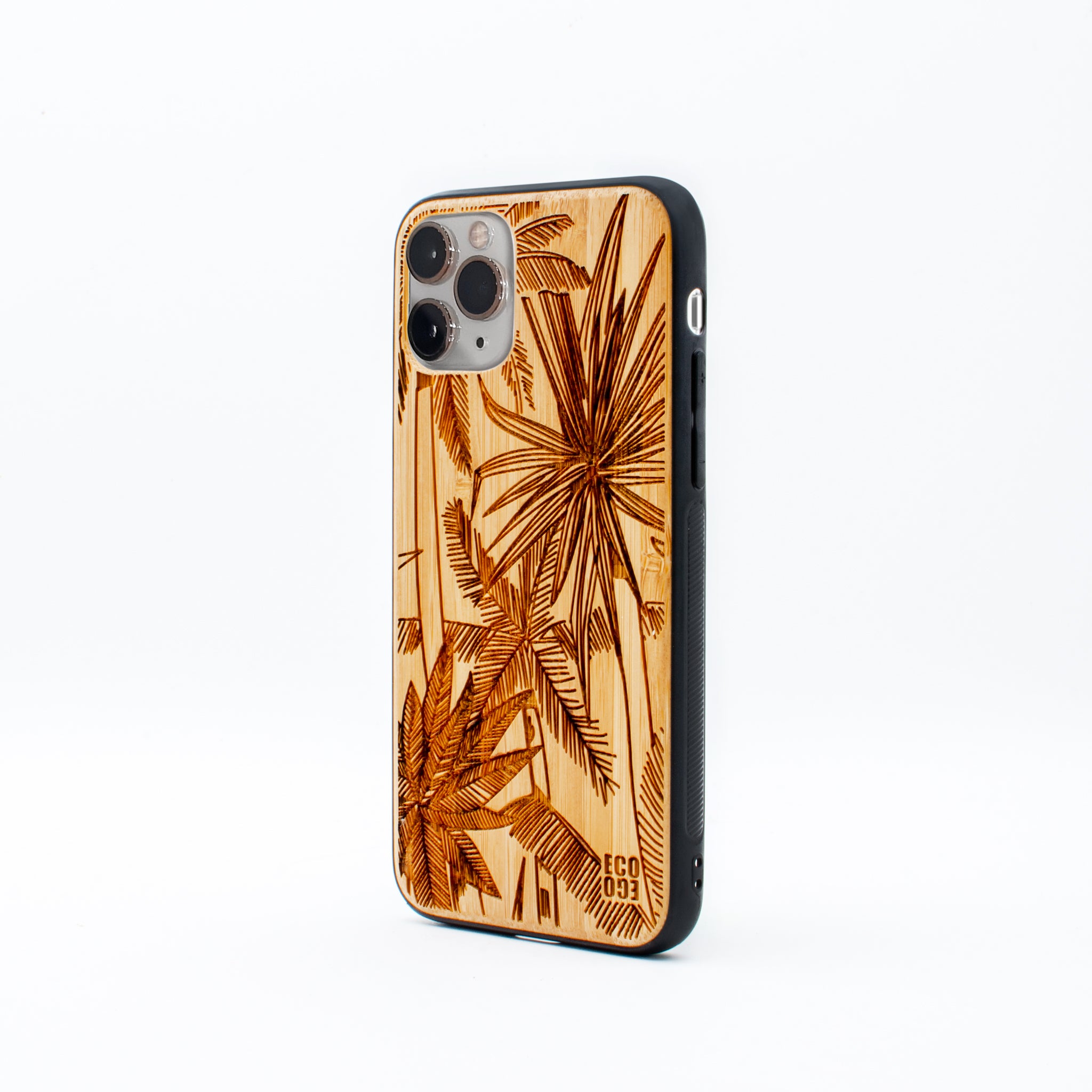 bamboo iphone 11 pro case palm tree ecoego