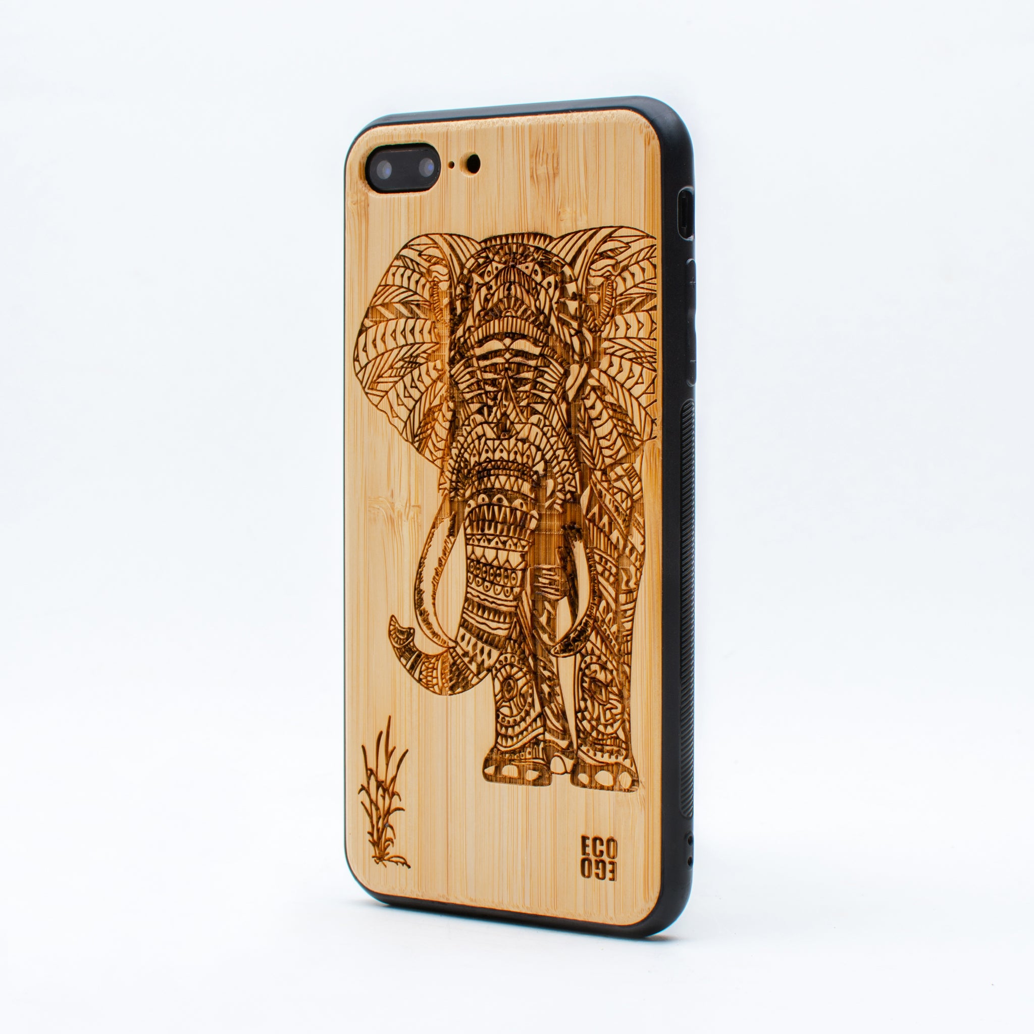 bamboo iphone 7+ case elephant ecoego