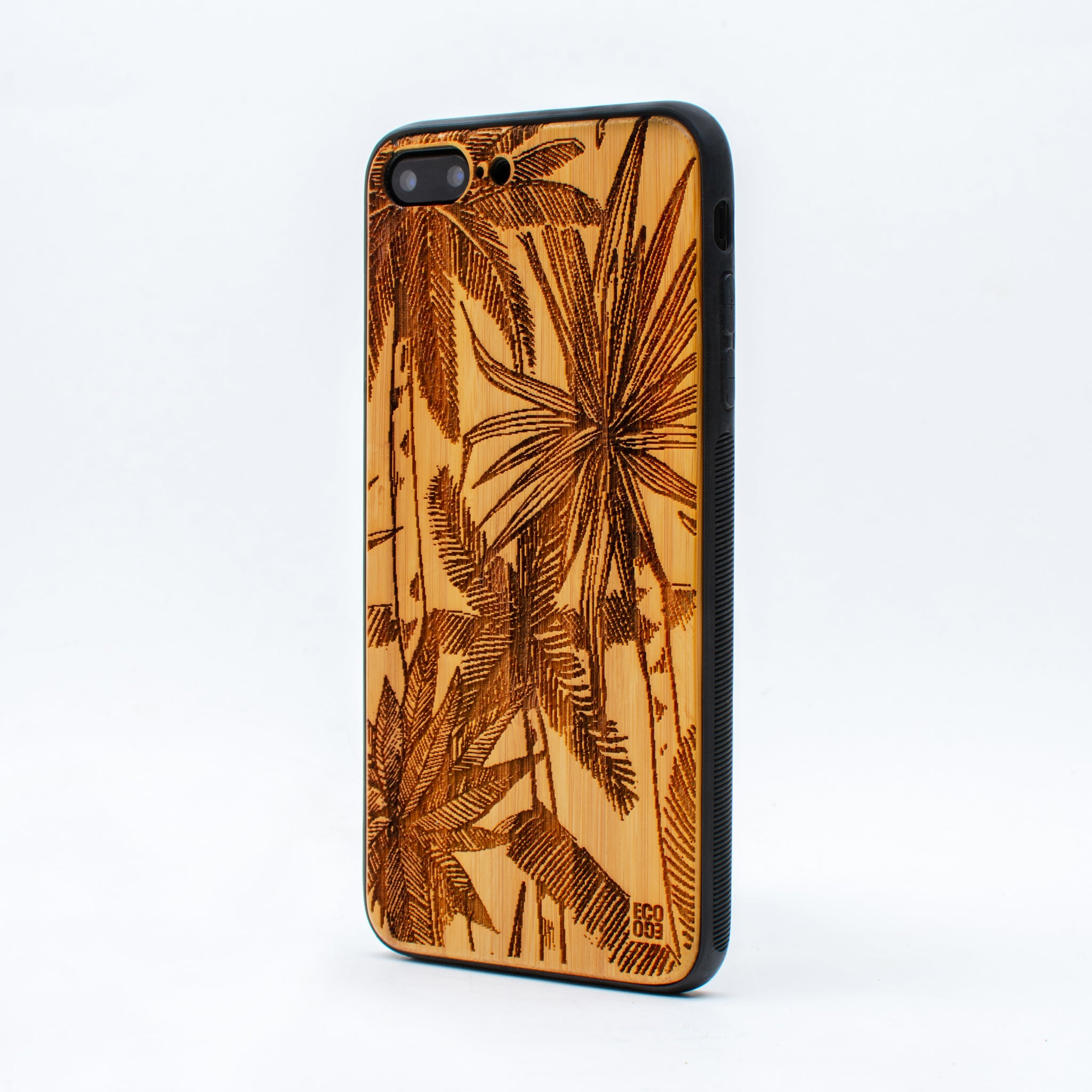 bamboo iphone 7+ case palm tree ecoego