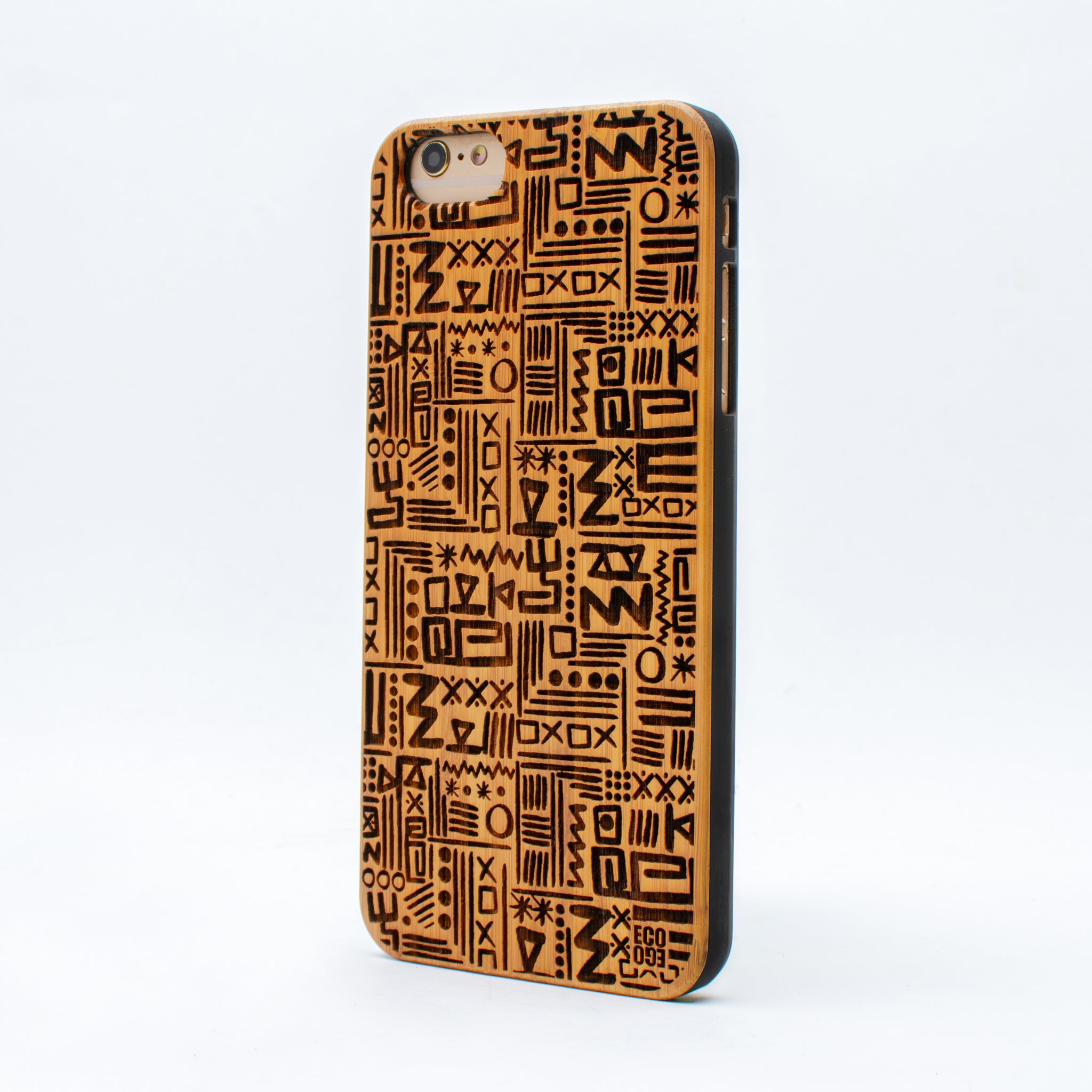 bamboo iphone 6+ case aztec ecoego