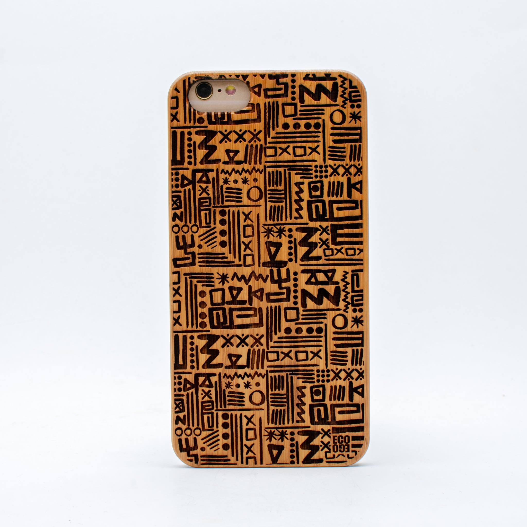 bamboo iphone 6+ case aztec ecoego