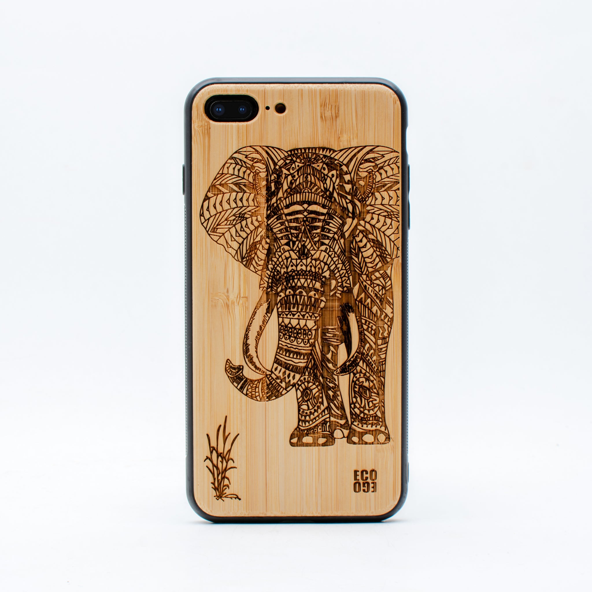 bamboo iphone 7+ case elephant ecoego