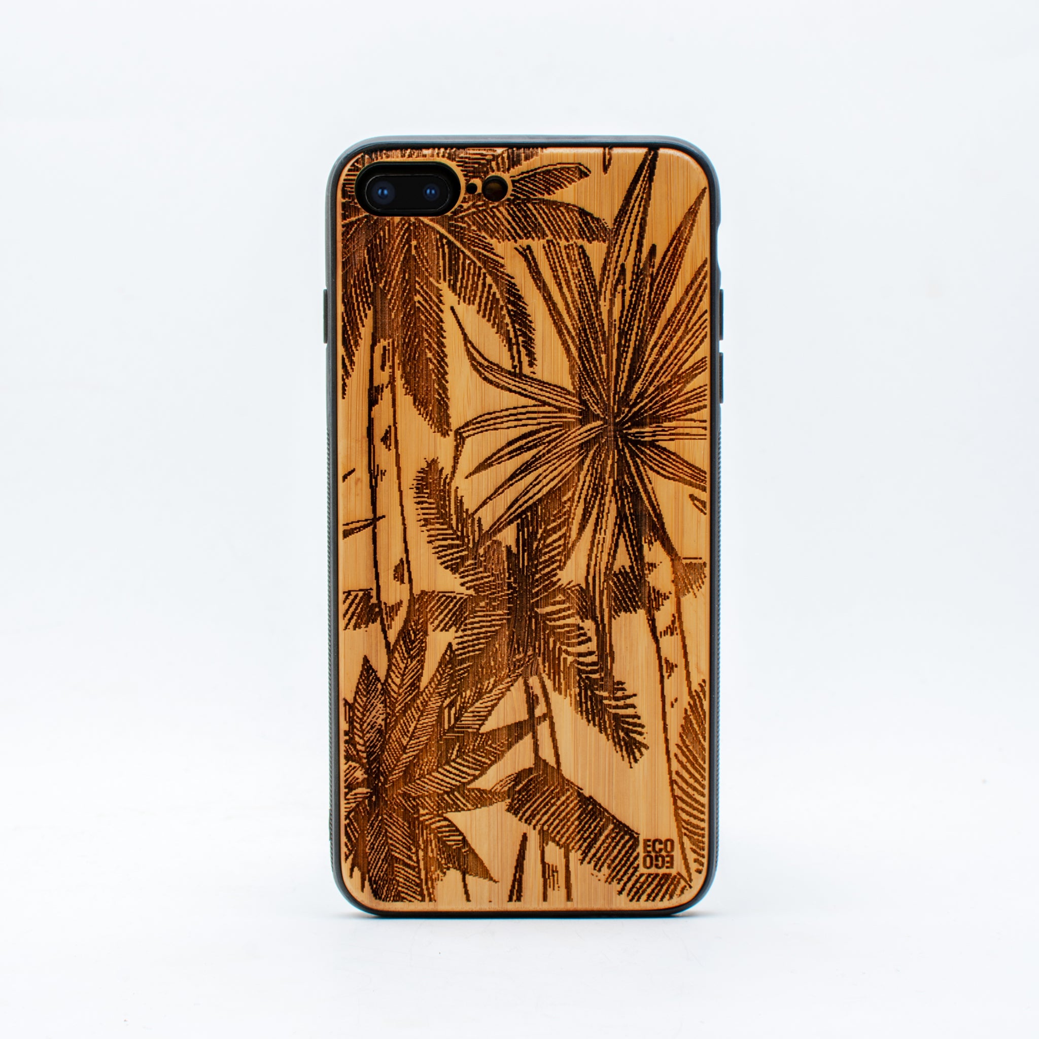 bamboo iphone 7+ case palm tree ecoego