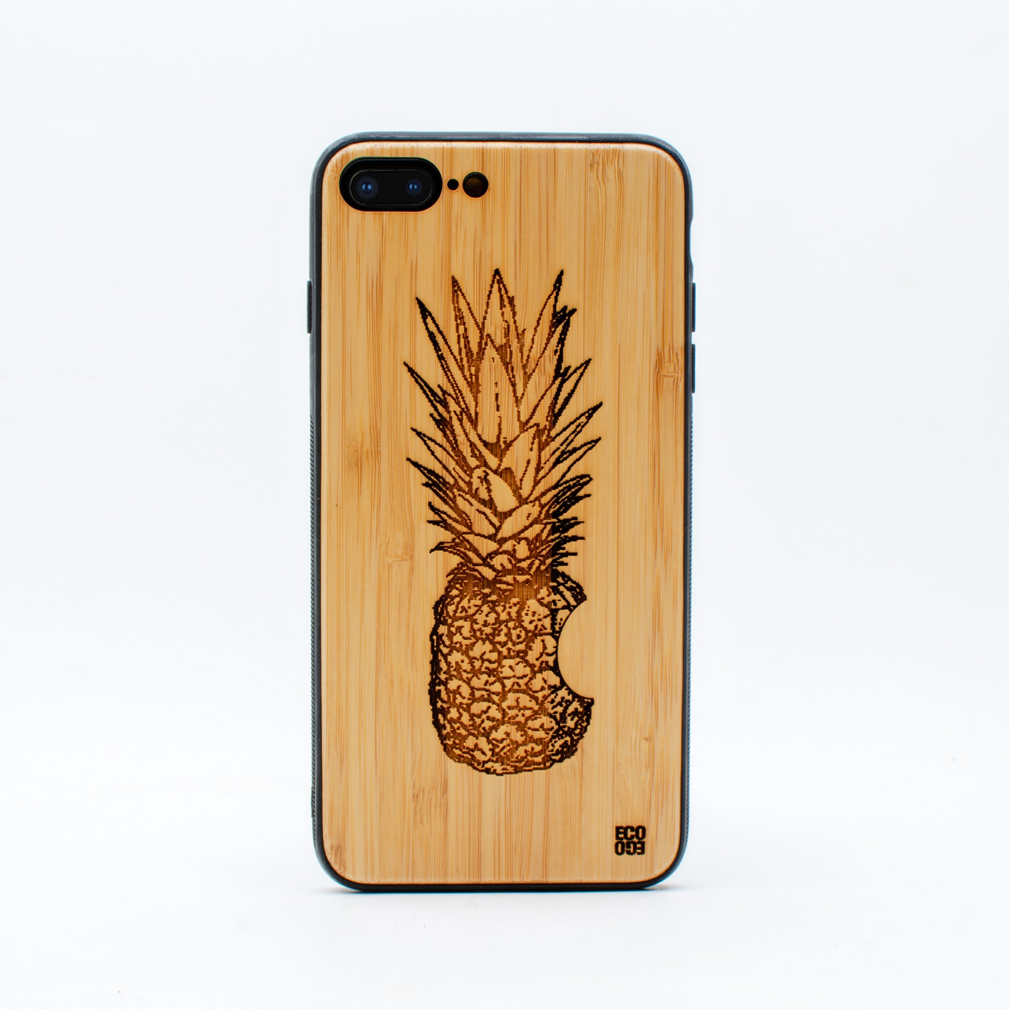 bamboo iphone 7+ case pineapple ecoego