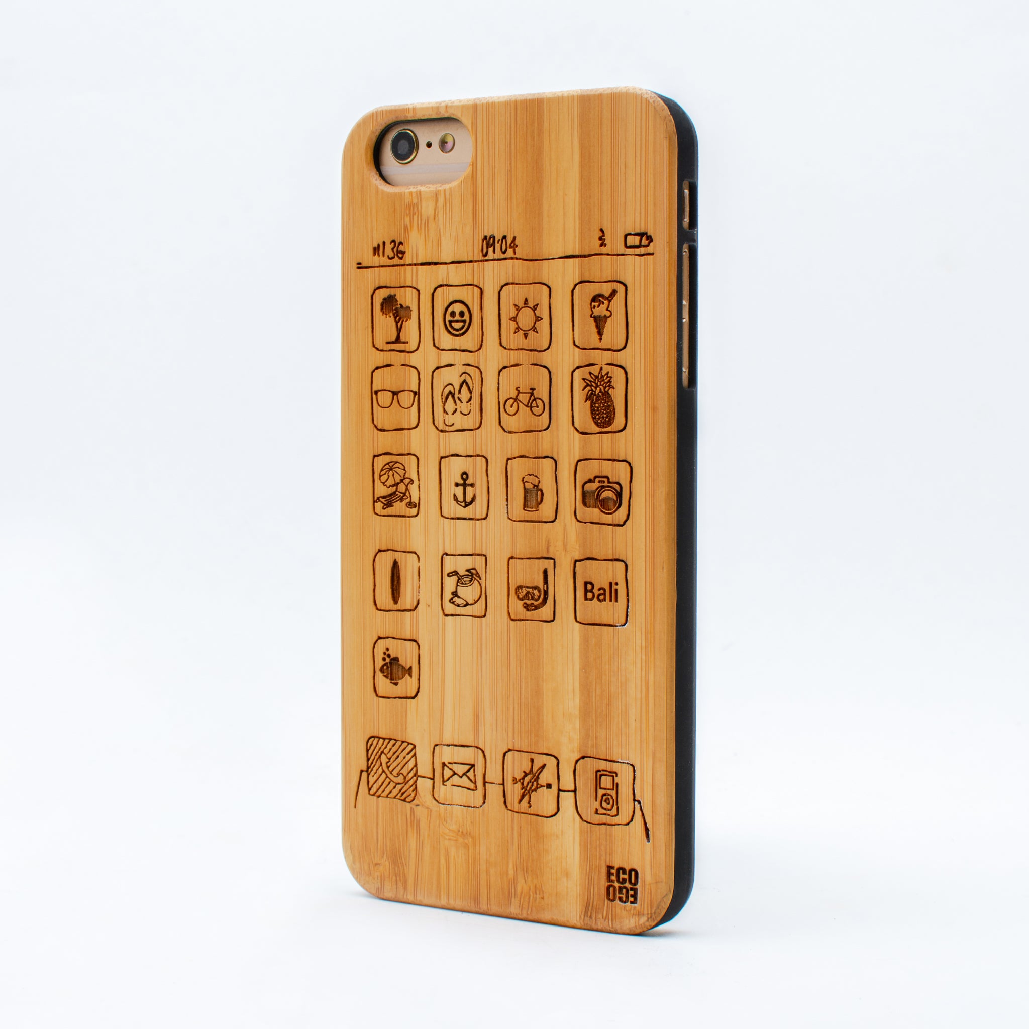 bamboo iphone 6+ case summer icon ecoego