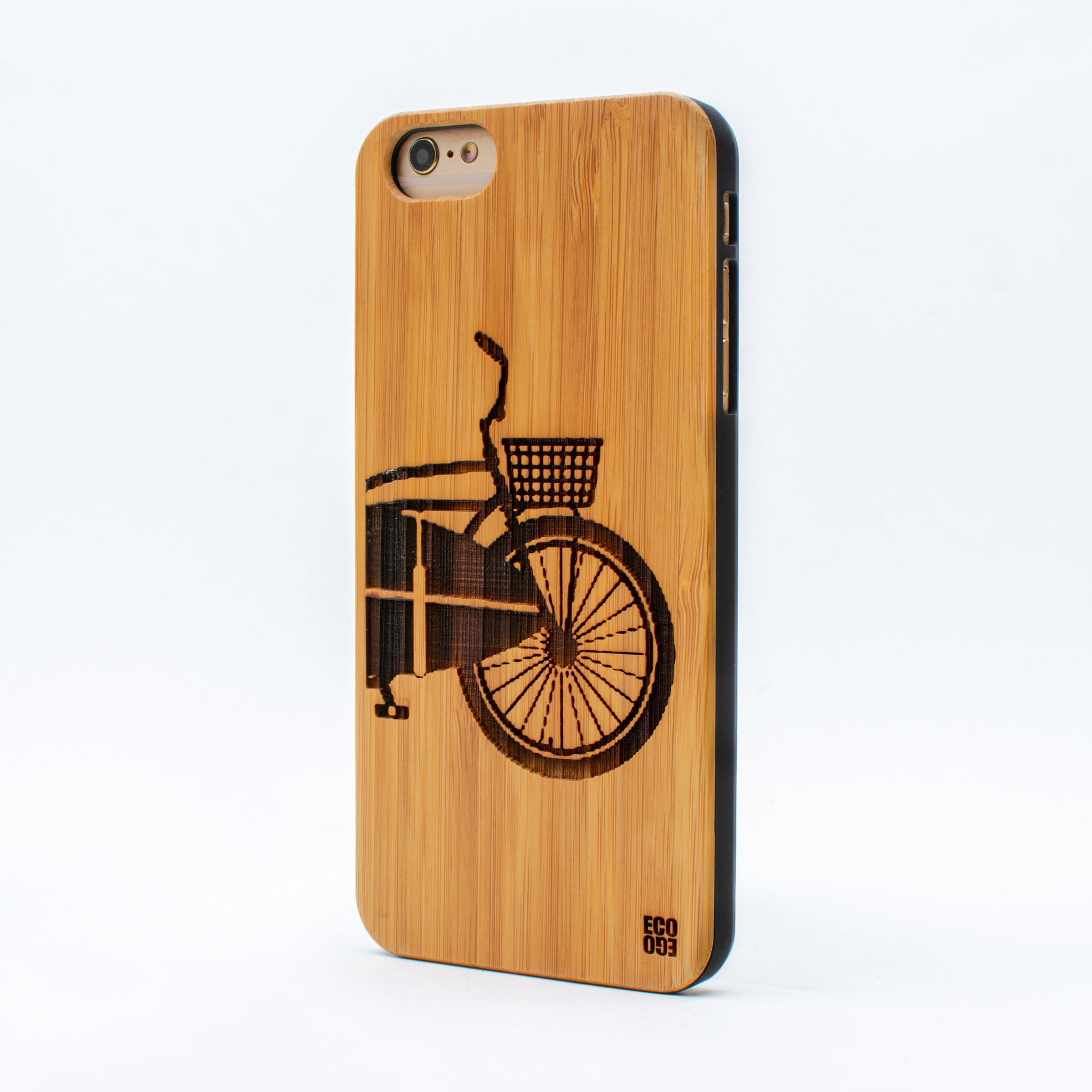 bamboo iphone 6+ case surf bike ecoego