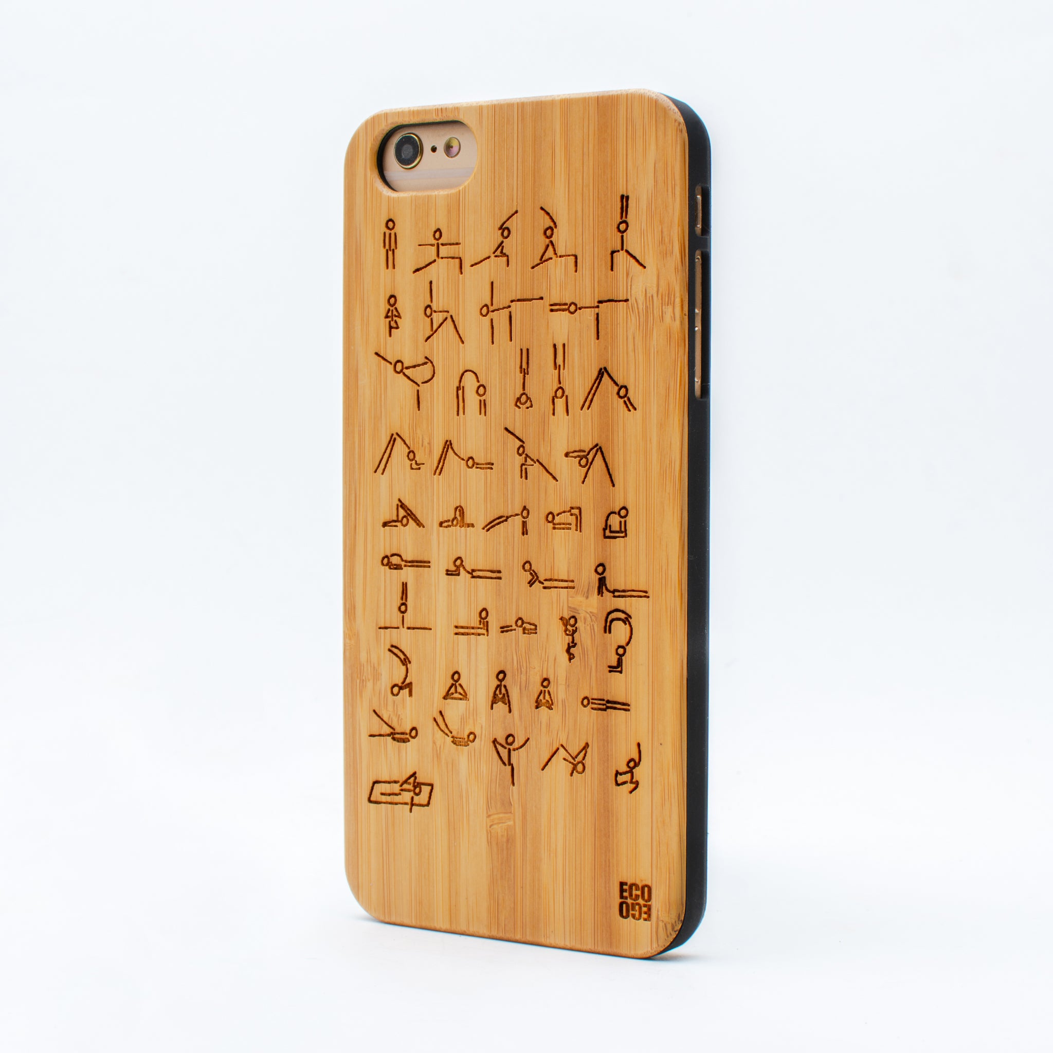 bamboo iphone 6+ case yoga ecoego