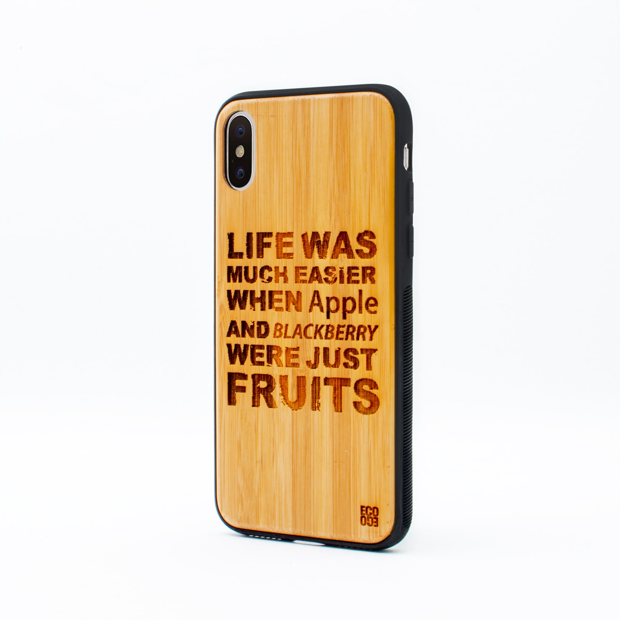 bamboo iphone x case life was ecoego