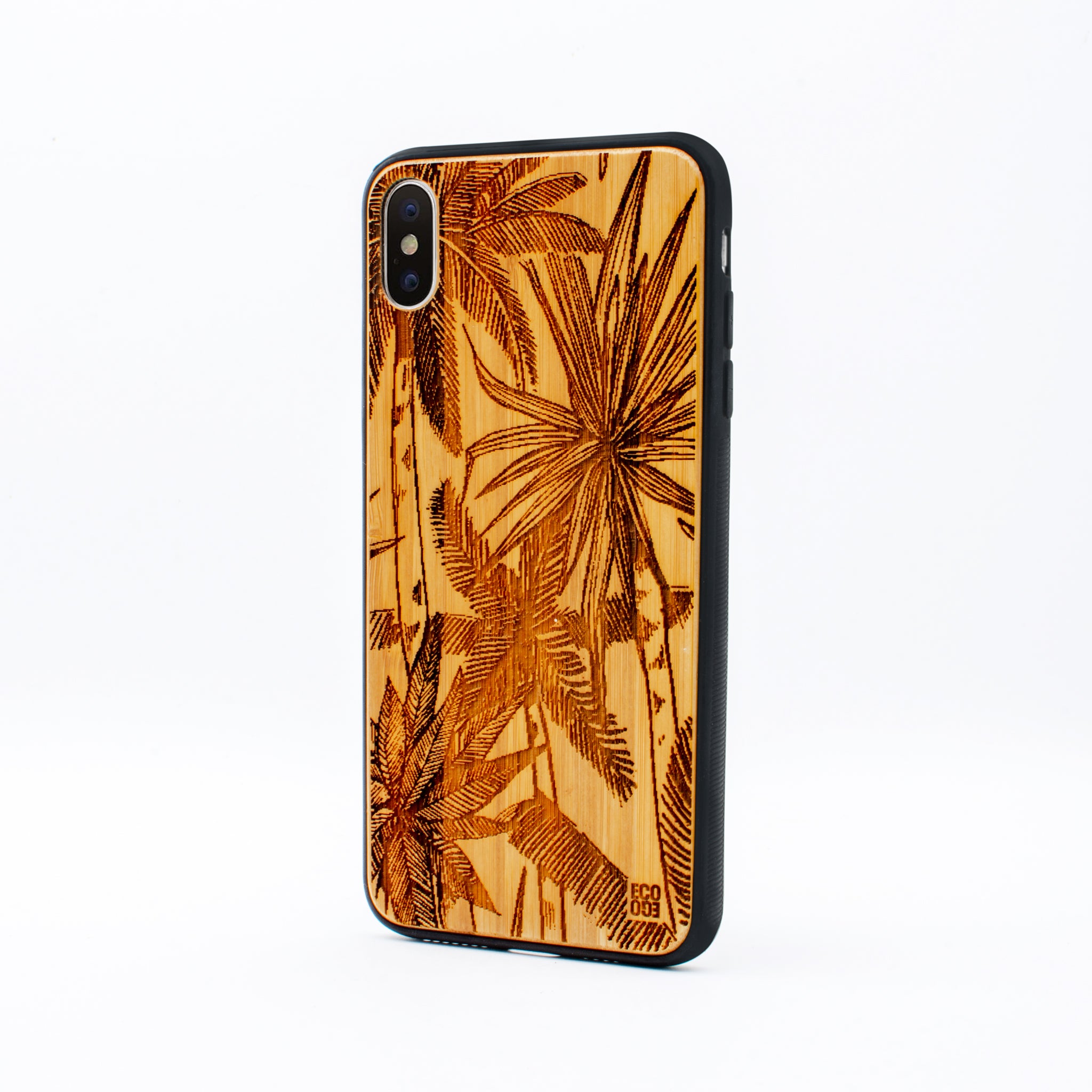 bamboo iphone x max case palm tree ecoego