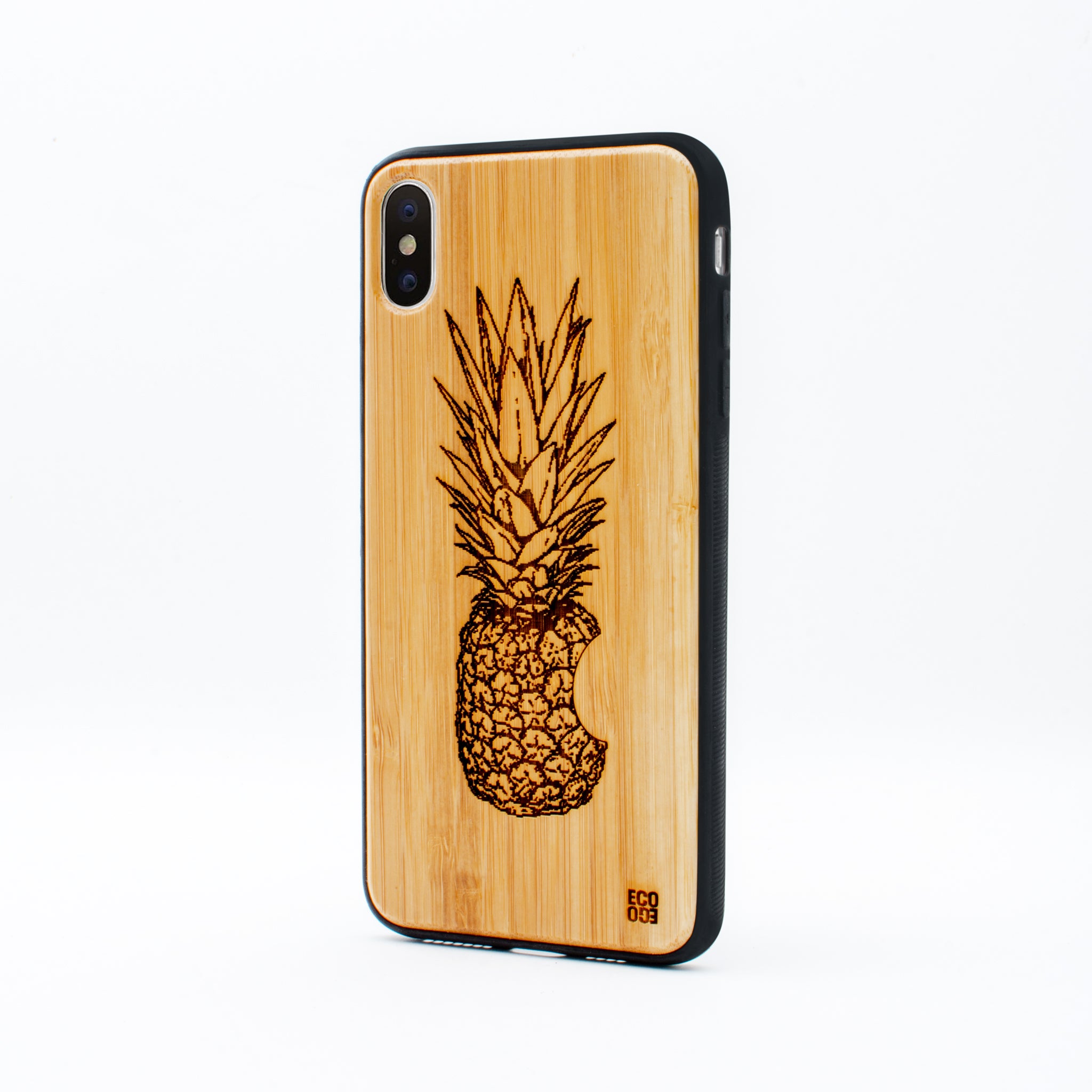 bamboo iphone x max case pineapple ecoego