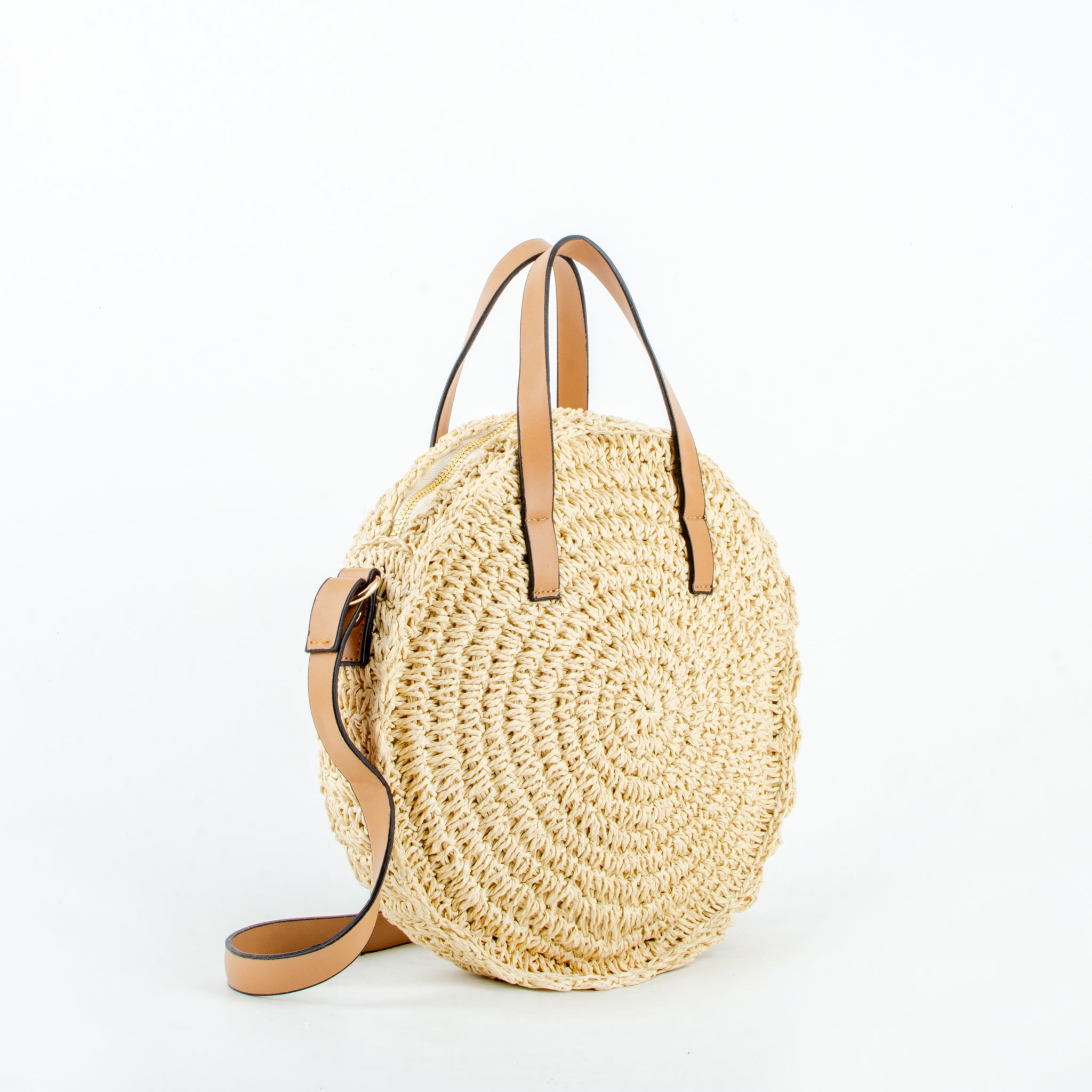 Straw bag naoko beige ecoego